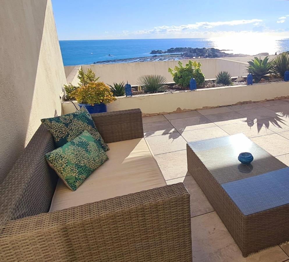 Vue Mer Panoramique - Grande Terrasse Et Piscine Bandol Luaran gambar